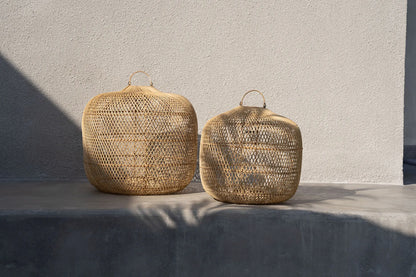 La Lampe Suspendue Batu Bolong - Naturel - L