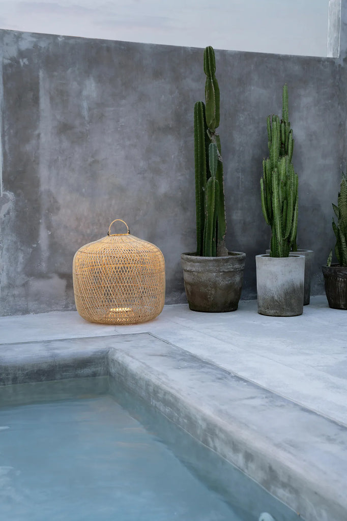 La Lampe Suspendue Batu Bolong - Naturel - L