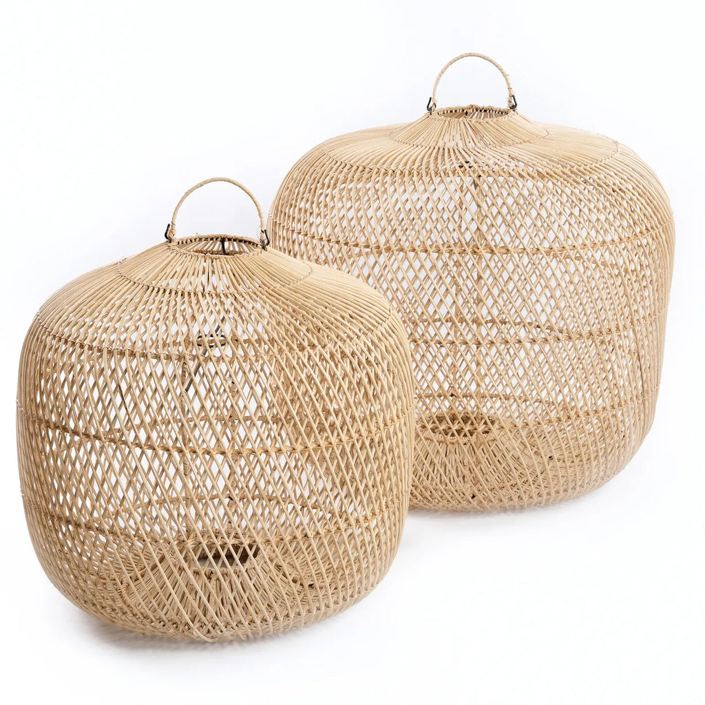 La Lampe Suspendue Batu Bolong - Naturel - L