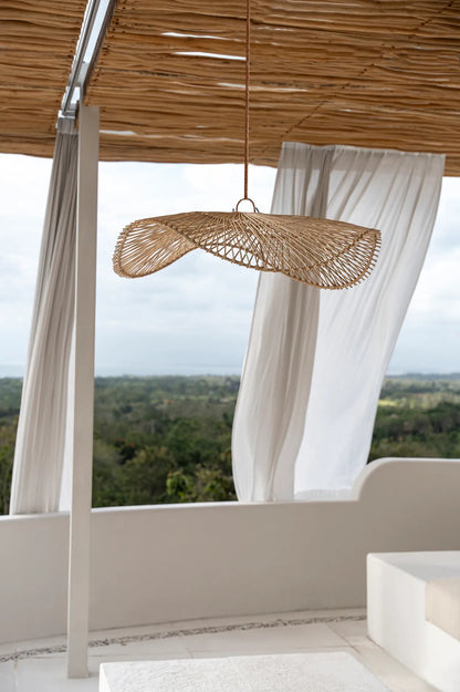 La Lampe Suspendue Chapeau - Naturel