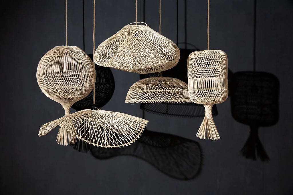 La Lampe Suspendue Chapeau - Naturel