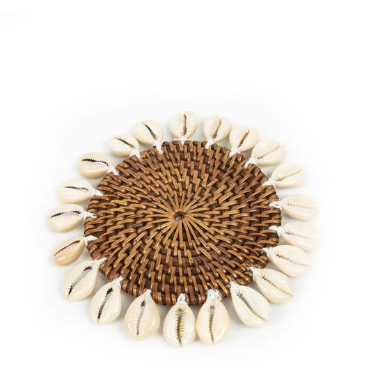 Le Sous-verre Colonial Shell - Brun Naturel