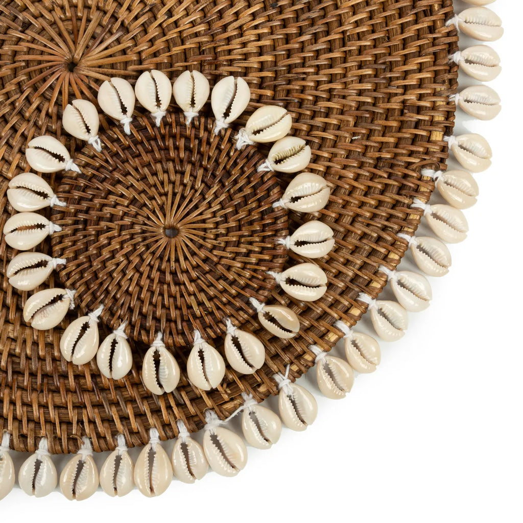 Le Sous-verre Colonial Shell - Brun Naturel