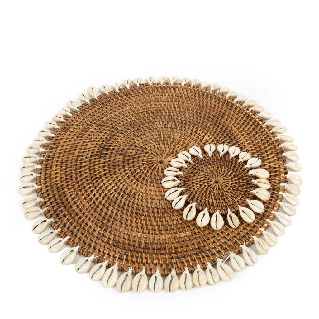 Le Sous-verre Colonial Shell - Brun Naturel