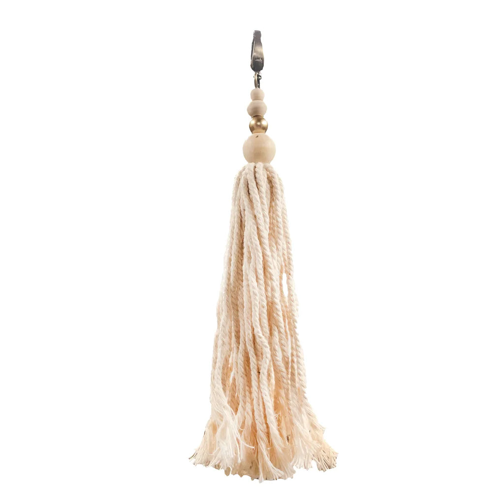 Le porte-clés en bois de coton - Naturel