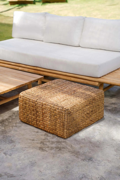 Le Pouf Carré Jacinthe - Naturel - M