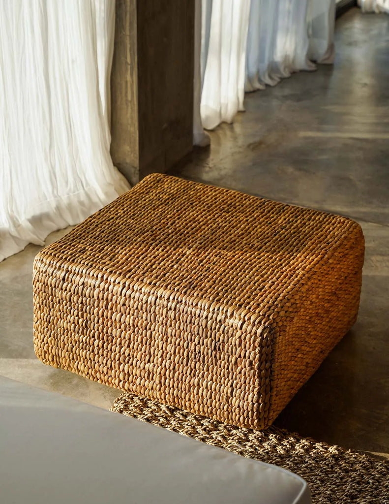Le Pouf Carré Jacinthe - Naturel - M