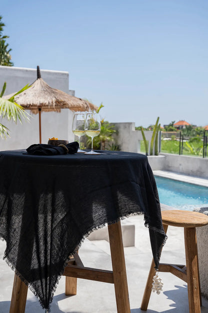 La Nappe en Lin - Noir -150x150