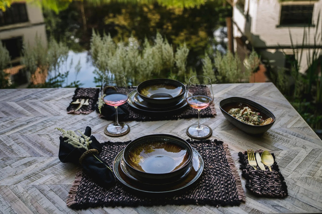 Le Set de Table Oh My Gee - Cuivre Noir - Lot de 4