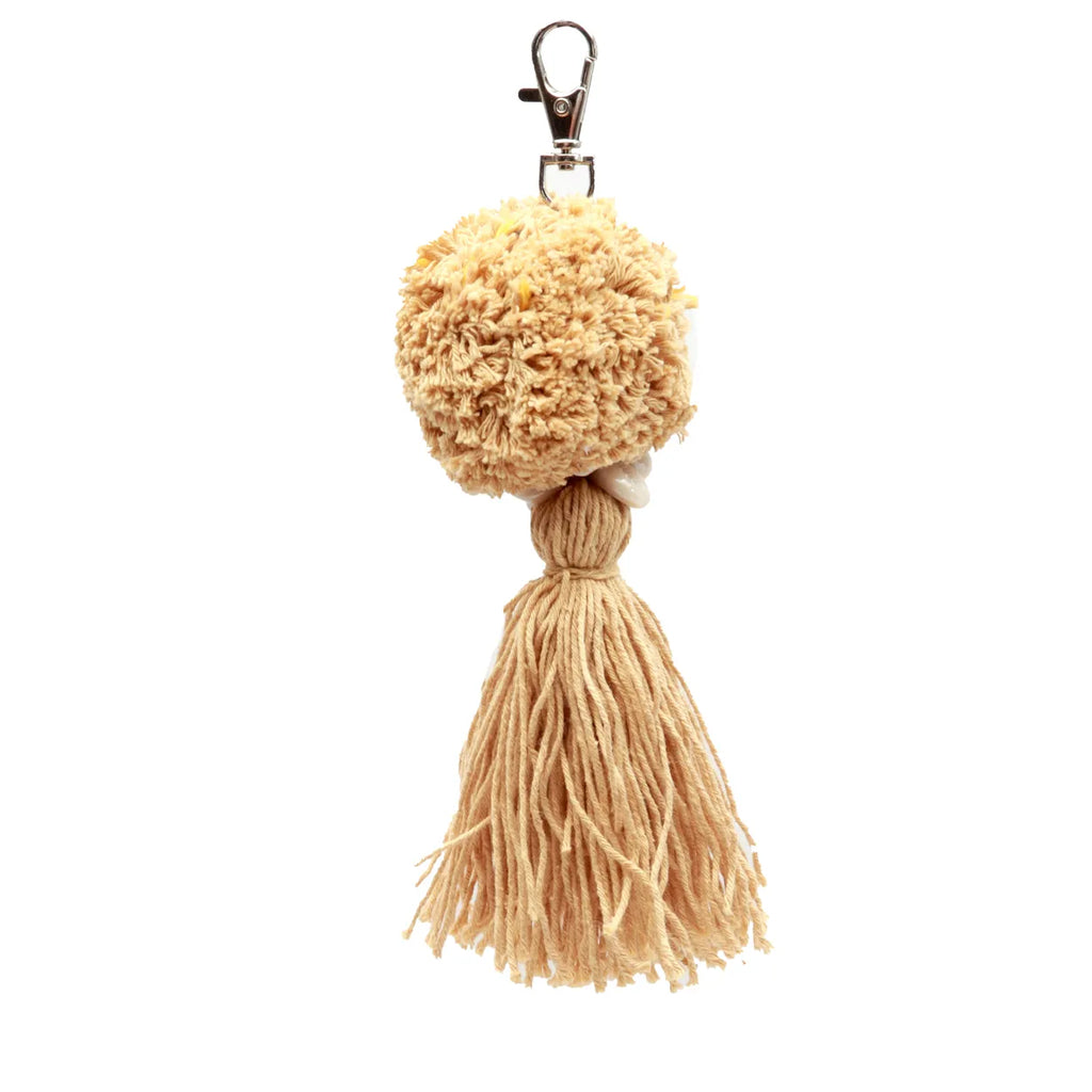 Le Porte-clés Pompons - Moka
