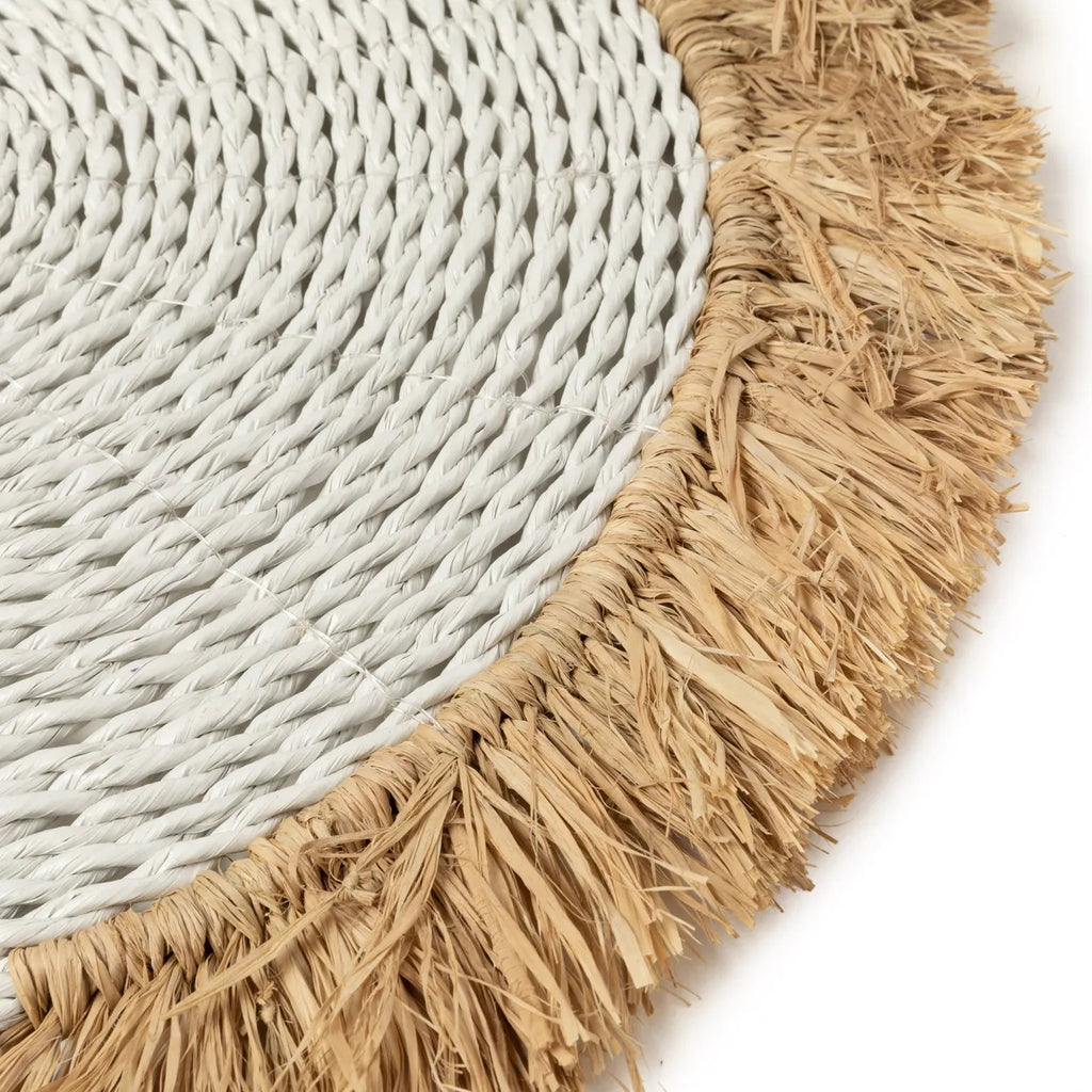 Le Set de Table Raphia Seagrass - Blanc Naturel