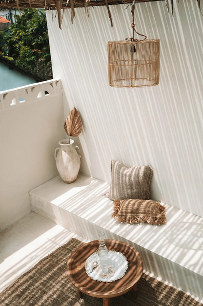 Le Set de table De Seagrass Shell - Blanc