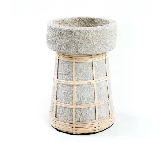 Le Bougeoir Serene  - Gris Béton Naturel - L