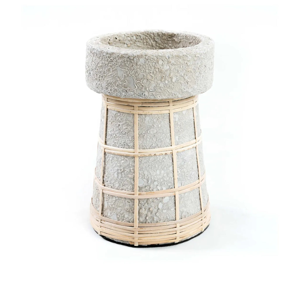Le Bougeoir Serene  - Gris Béton Naturel - L