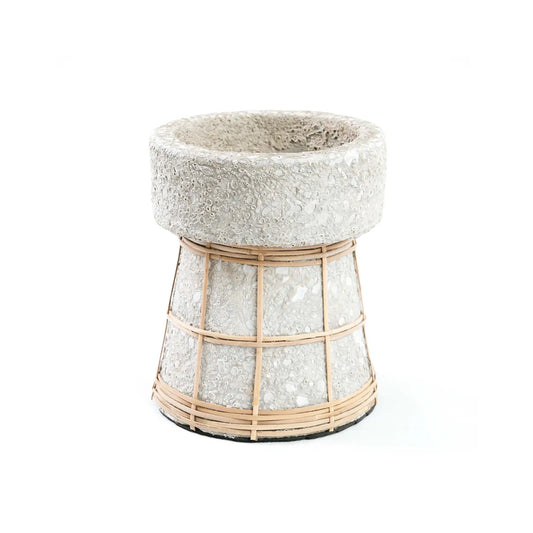 Le Bougeoir Serene  - Gris Béton Naturel - M