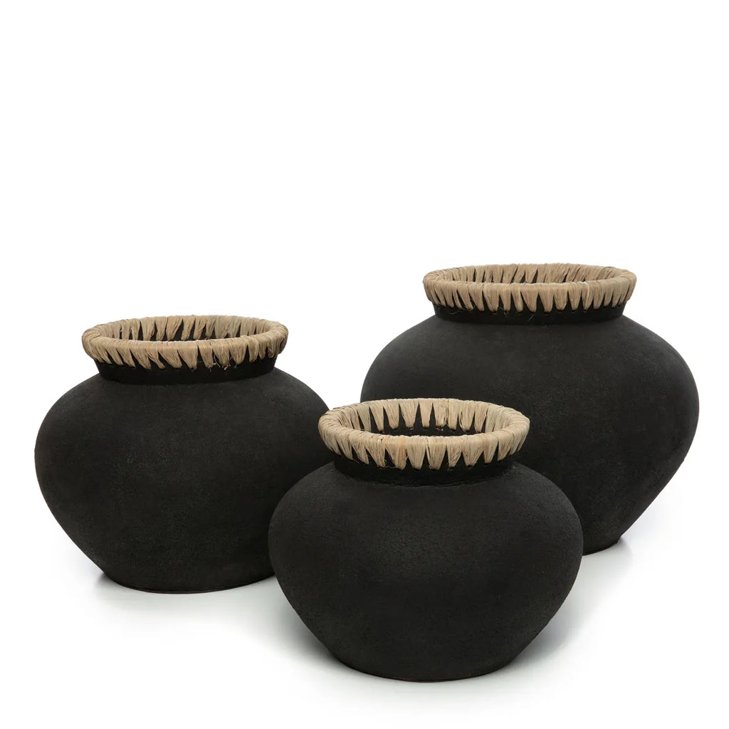 Le Vase Styly - Noir Naturel - M