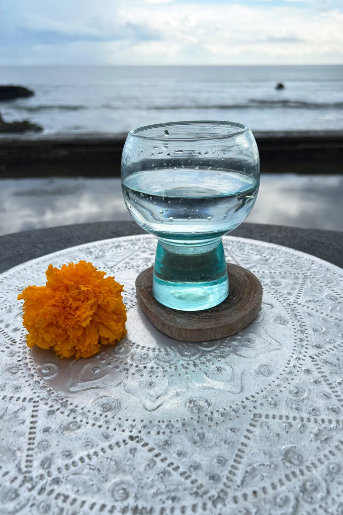 Le Sous-Verre Boho racine de teck