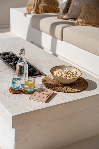 Le Sous-Verre Boho racine de teck