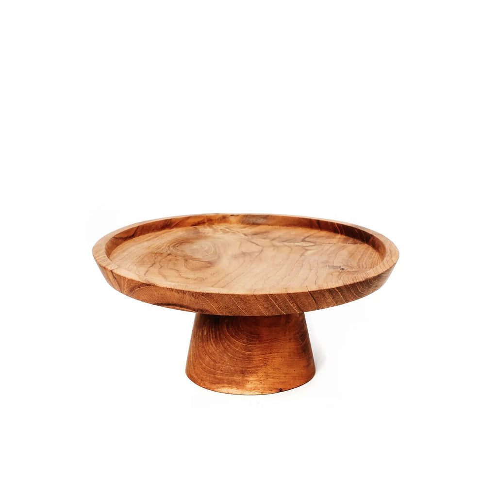 Le plateau à gâteaux aux racines de teck - S