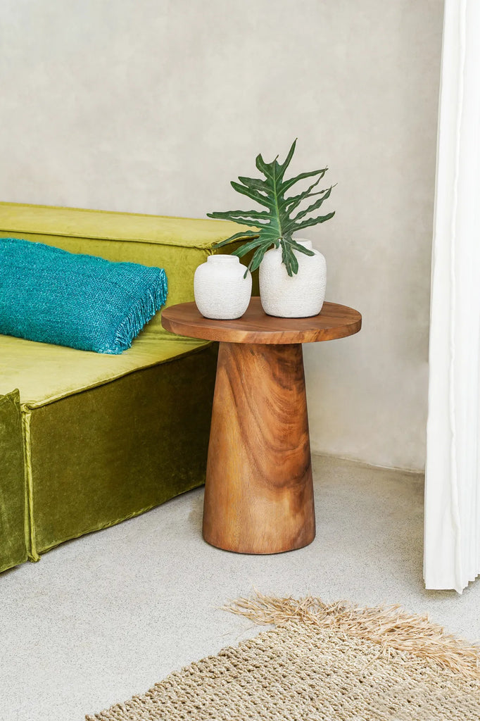 La Table d'appoint Conique en Bois - Naturel - 50