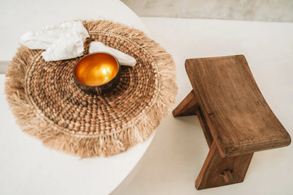 Le Set De Table Water Hyacinth Raffia - Naturel