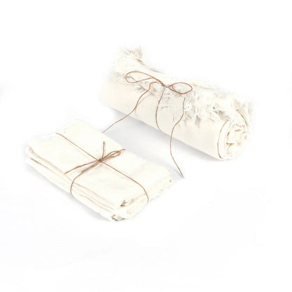 La Nappe en Lin - Blanc - 150x150