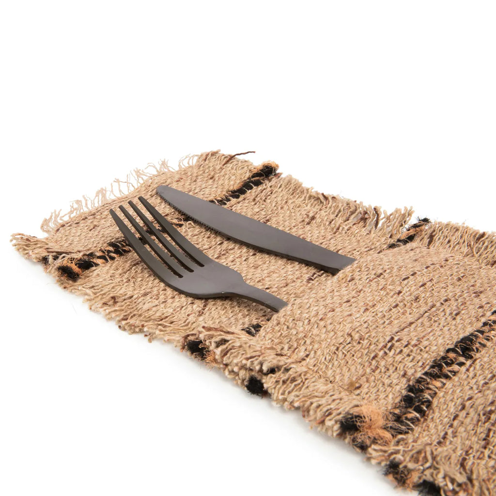 Sac à Couverts The Oh My Gee - Beige Noir - Lot de 4