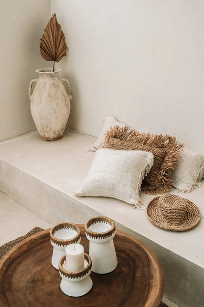 Le Bougeoir Pretty - Blanc Naturel - M