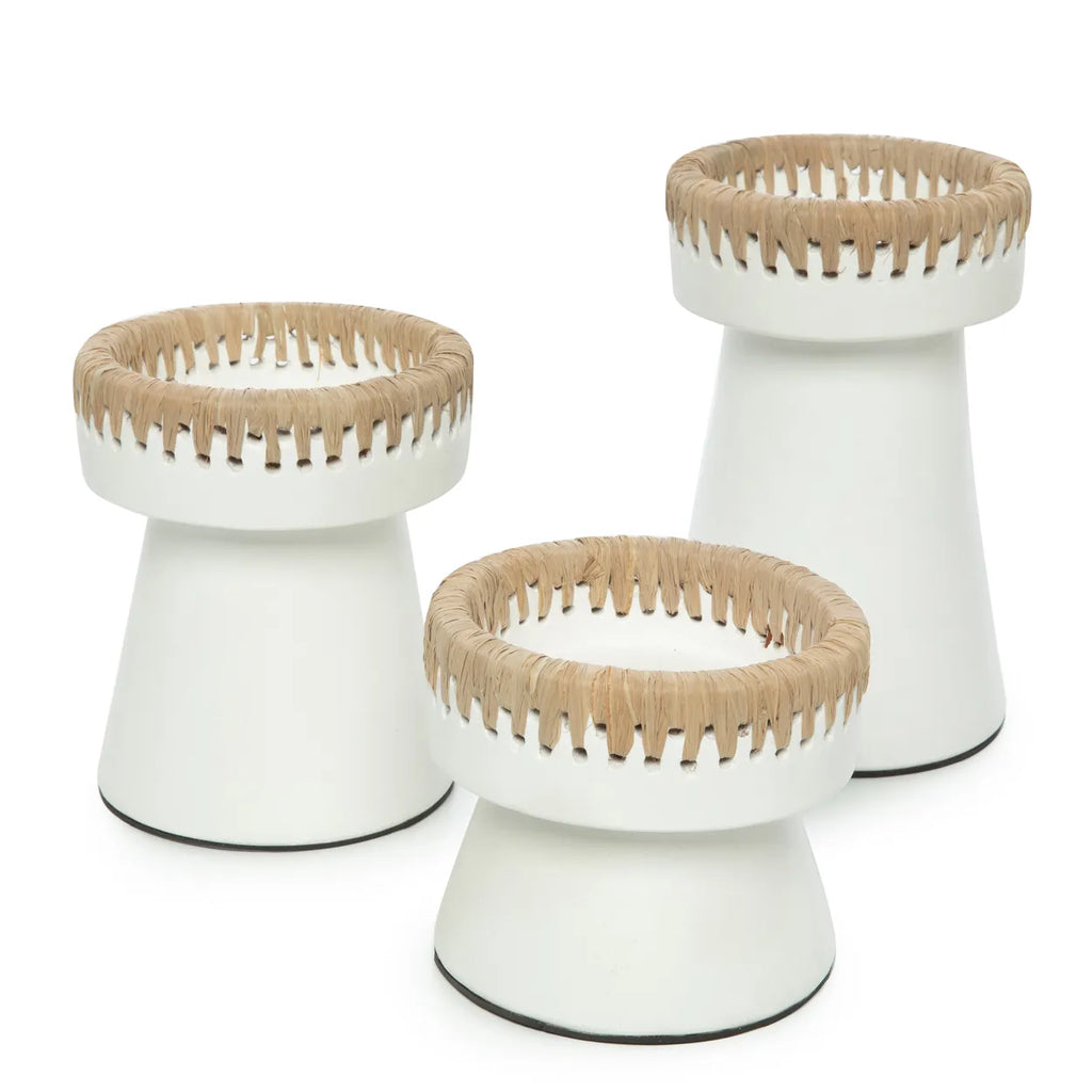 Le Bougeoir Pretty - Blanc Naturel - S
